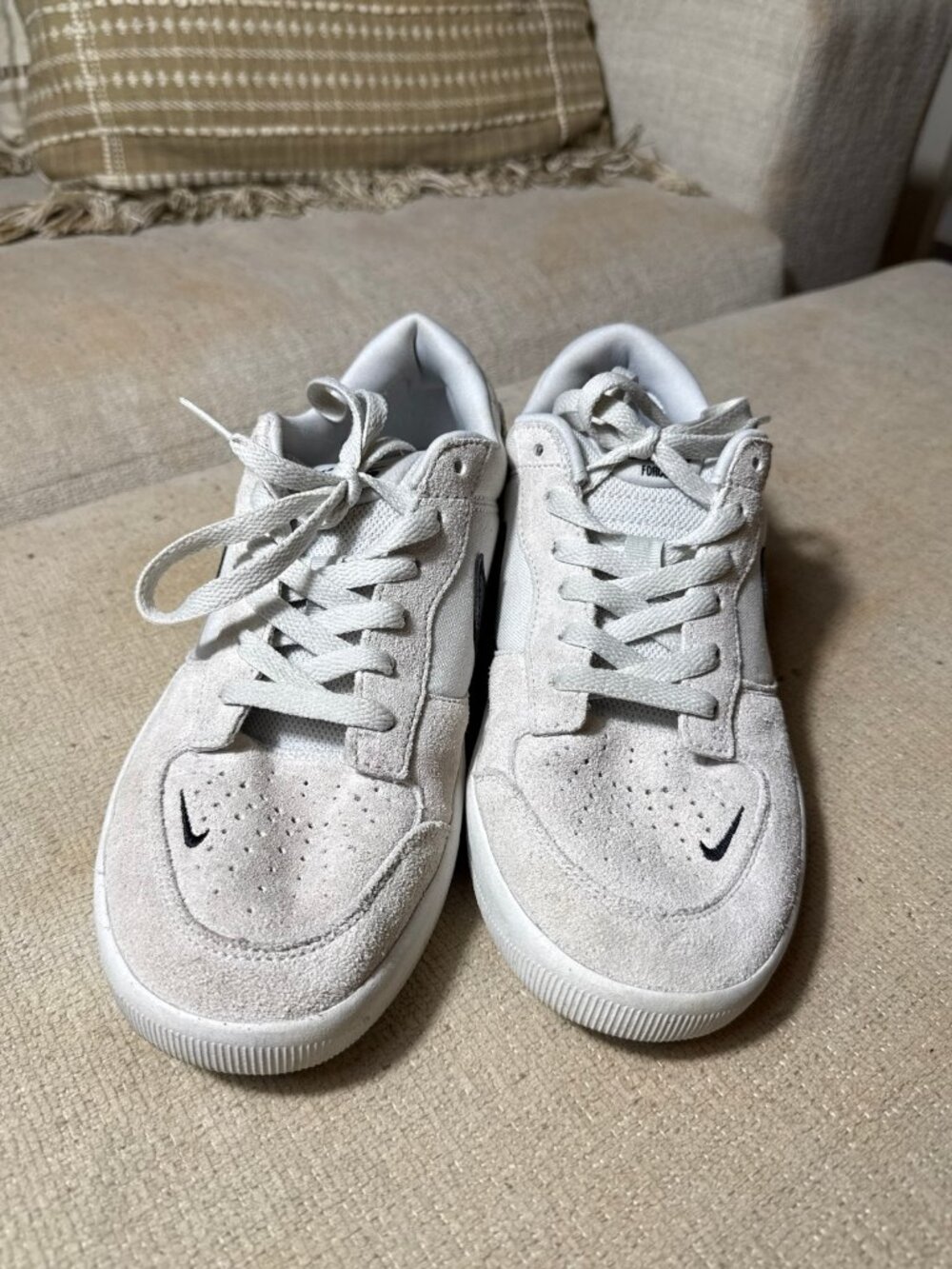 Nike SB Force 58 Grey Suede Skate Shoes Men's 9.5 CZ2959-003